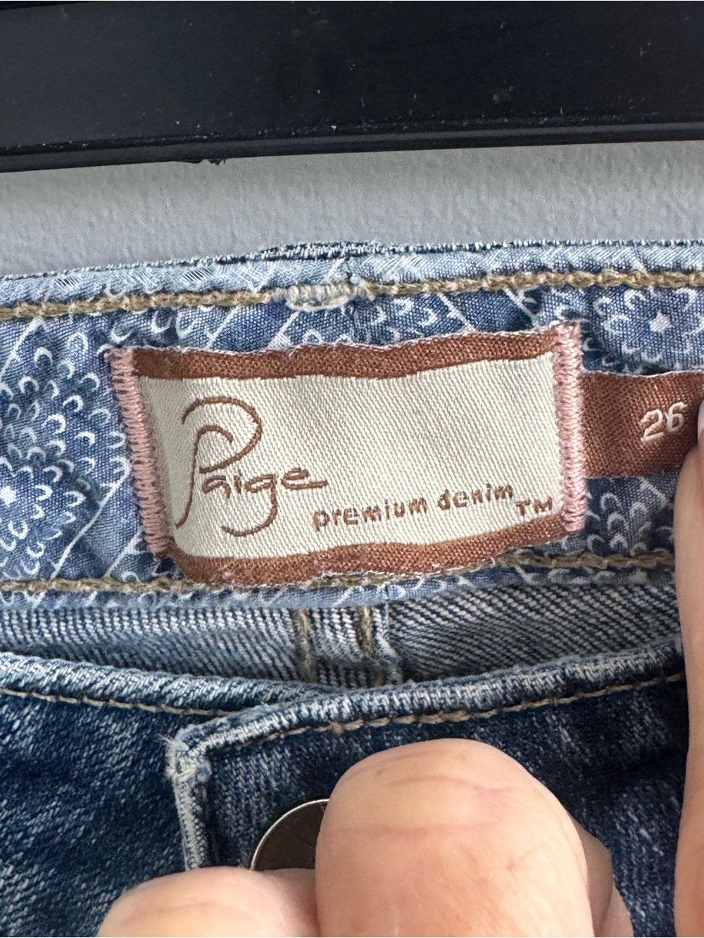 Paige Laurel Canyon Bootcut Jeans Women’s 26 Medium Wash Stretch USA - Picture 2 of 6